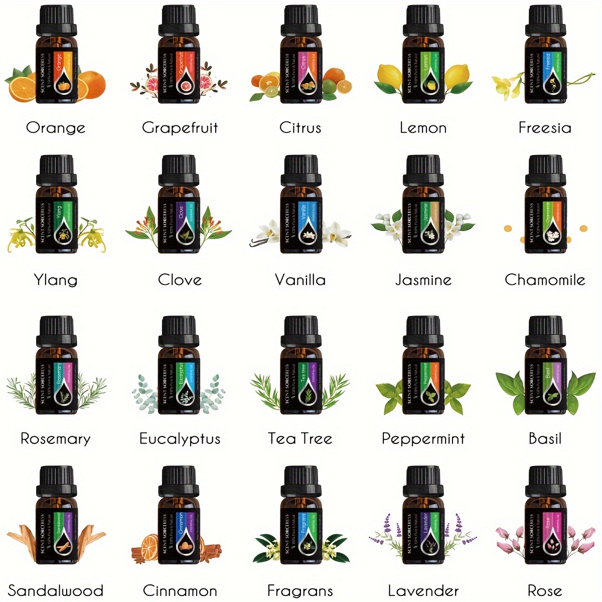 20 pçs/set conjunto de óleo es - Perfume Fragrance Oil avaliação e preço